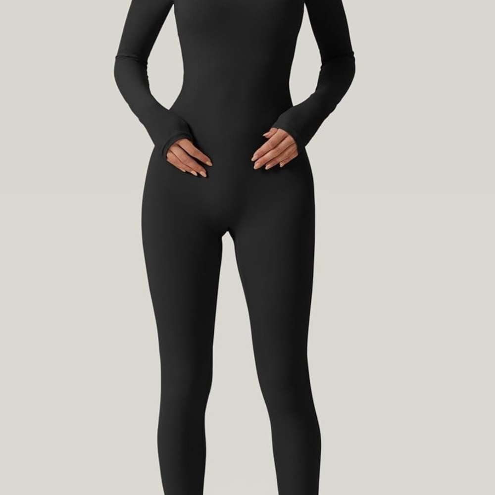 Black Long Sleeve Jumpsuit